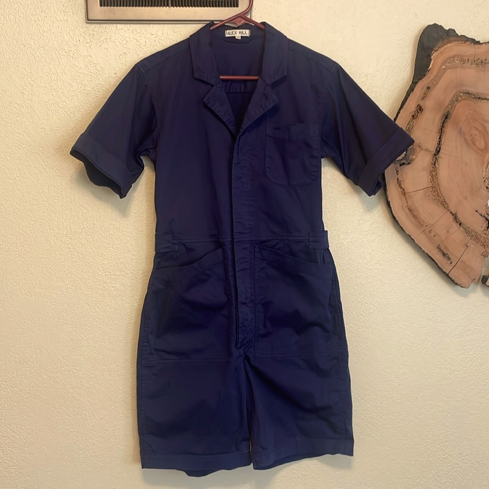 Small Alex mill short button up jumpsuit